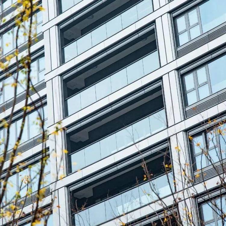 石家庄铝板屋面屋顶侧檐口深咖色氟碳漆铝单板