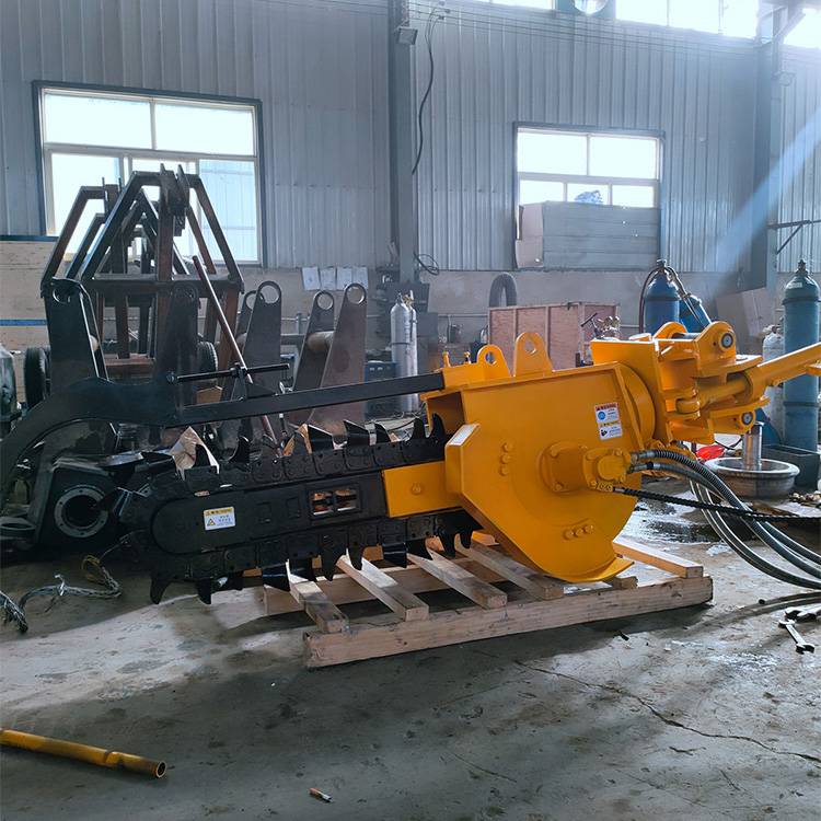 多用途自来水管刨坑机农用耕地链式土壤开沟机果园刨沟施肥机