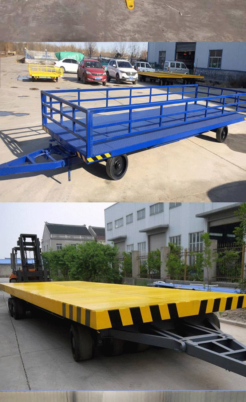 启凡定制重型牵引平板车载重150吨实心轮胎货物运输车