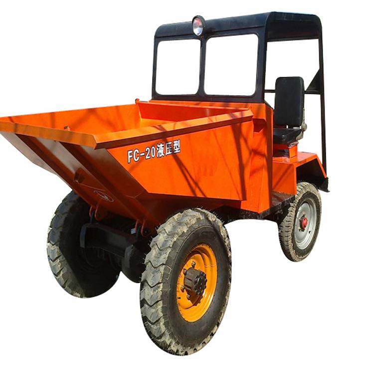 小型一吨柴油翻斗车多种规格的四轮车液压自卸无棚前运料前卸车