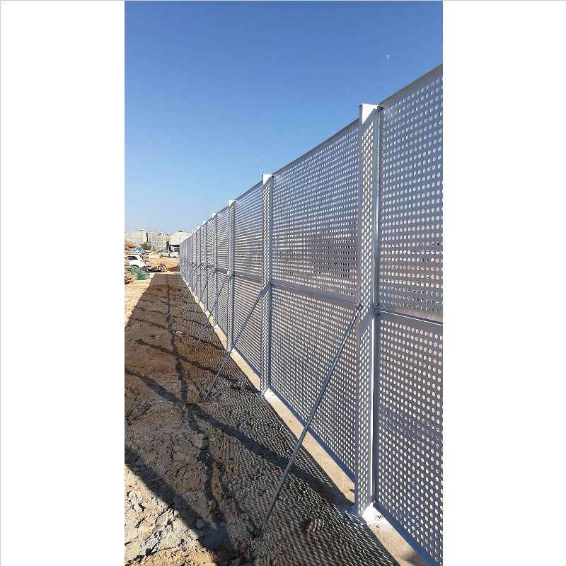 工地施工临时不锈钢板冲孔围挡壹路通小孔径冲孔围挡市场价格