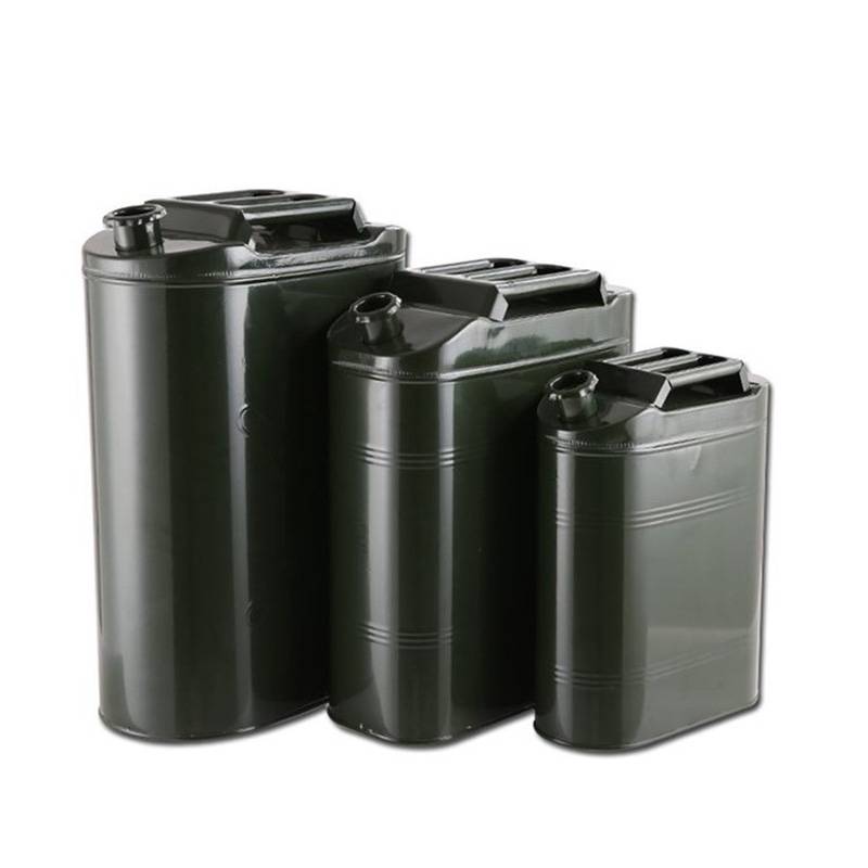 户外备用油箱不锈钢汽油桶便携式储存油罐20l绿色立式方形油桶威固