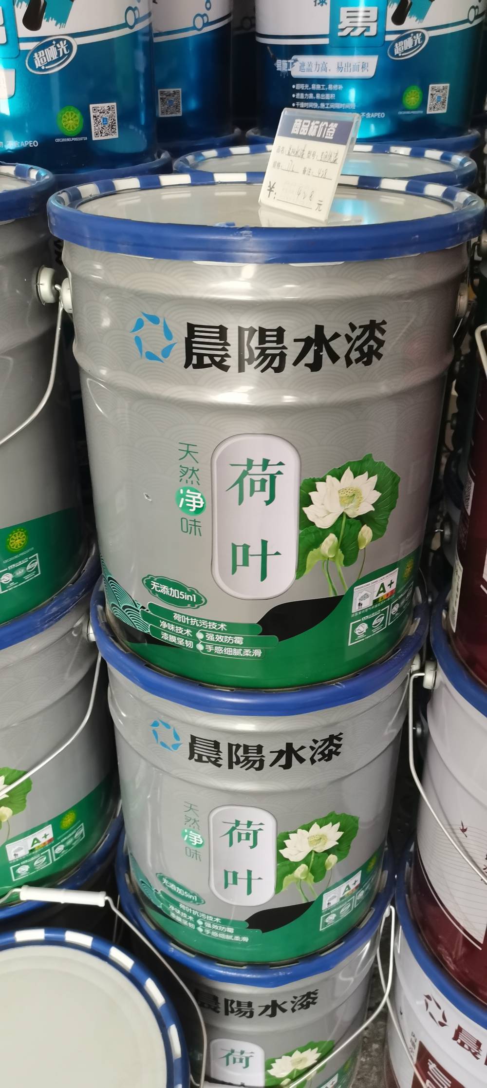 晨阳水漆防霉环保水性内墙乳胶漆遮盖力强18升