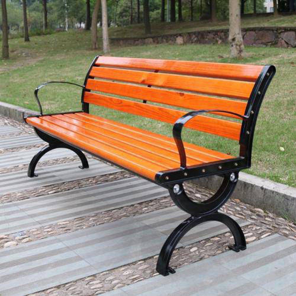 小区靠背椅户外公园椅道路休闲椅广场等候防腐木椅子