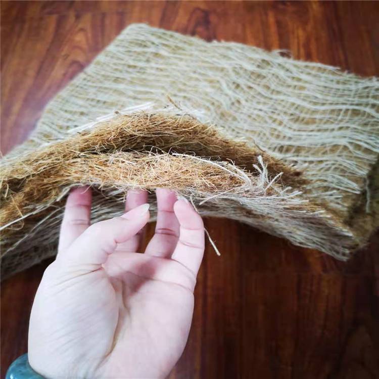 椰丝毯可能加土中微生物营养改善土质使泥土活化有利于植物生长图片