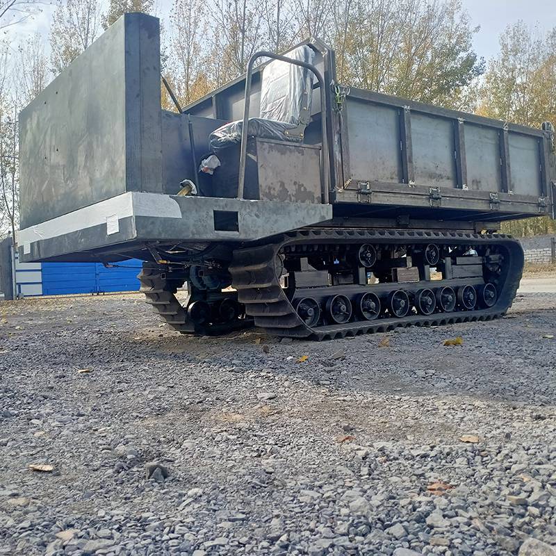 山地水田履带运输车厂家小型履带载货车久恒农用果园履带翻斗车