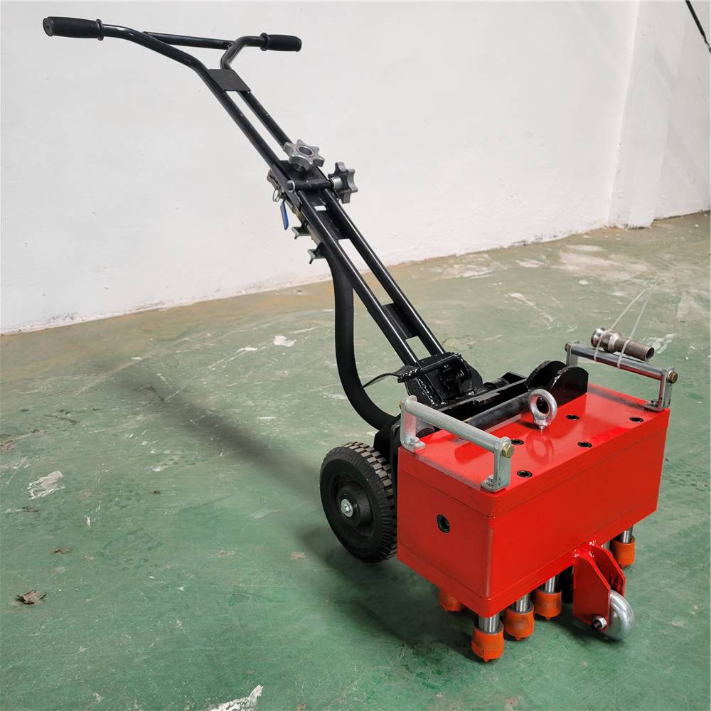 混凝土水泥路面清理多合金头气动手推式拉毛机