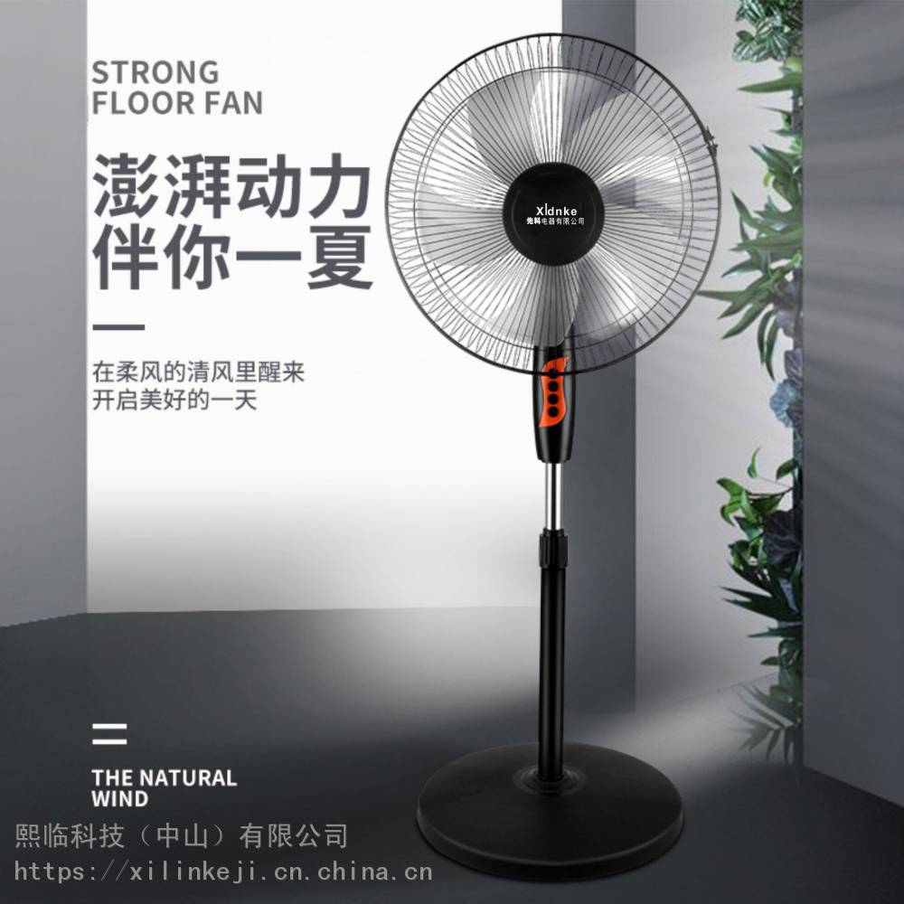 先科20英寸电风扇家用落地扇强力商用大风力遥控立式摇头18吋图片