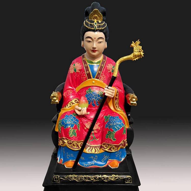 白云菩萨神像 黎山老母 白云娘娘 白娘子佛像 白玉奶奶 寺庙供奉摆件