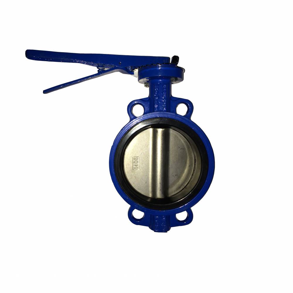 秦皇岛中线对夹手柄蝶阀法兰手柄蝶阀球墨铸铁法兰蝶阀
