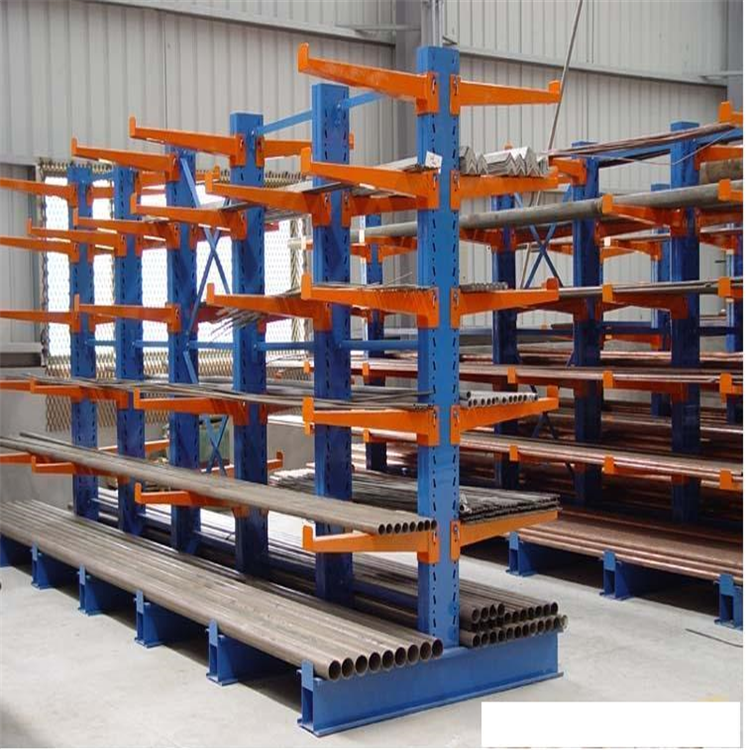 悬臂式货架的底座可采用h型钢制作.