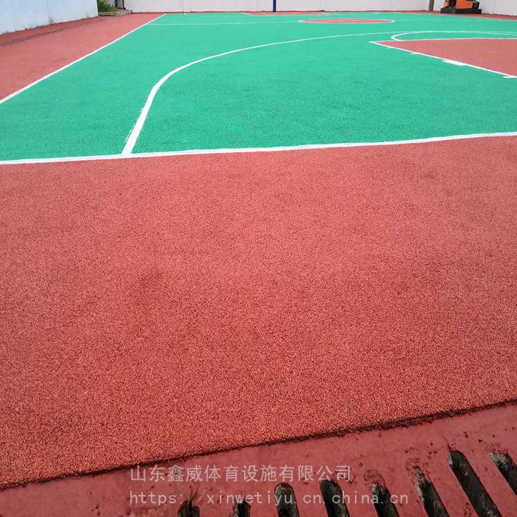 篮球场塑胶 山东塑胶篮球场 现货供应