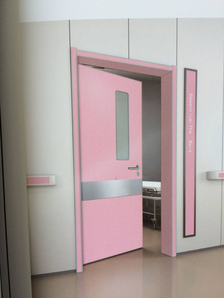 加工icuf负压病房门医院门隔音洁净门表面喷塑抗菌