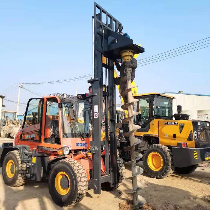 供应5吨越野叉车抓钢管专用四驱叉车黑龙江鹤岗