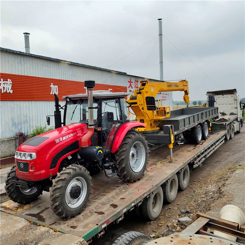 东方红拖拉机牵引型8吨拖拉机吊车拖拉机自备吊车济宁定制厂家