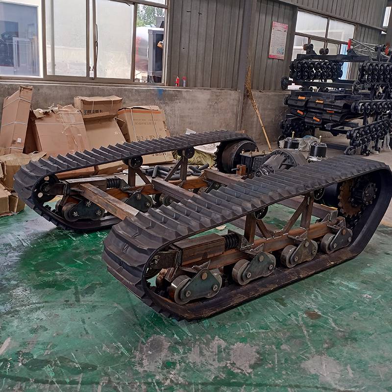 收割机履带底盘厂家橡胶履带底盘运输车液压履带底盘