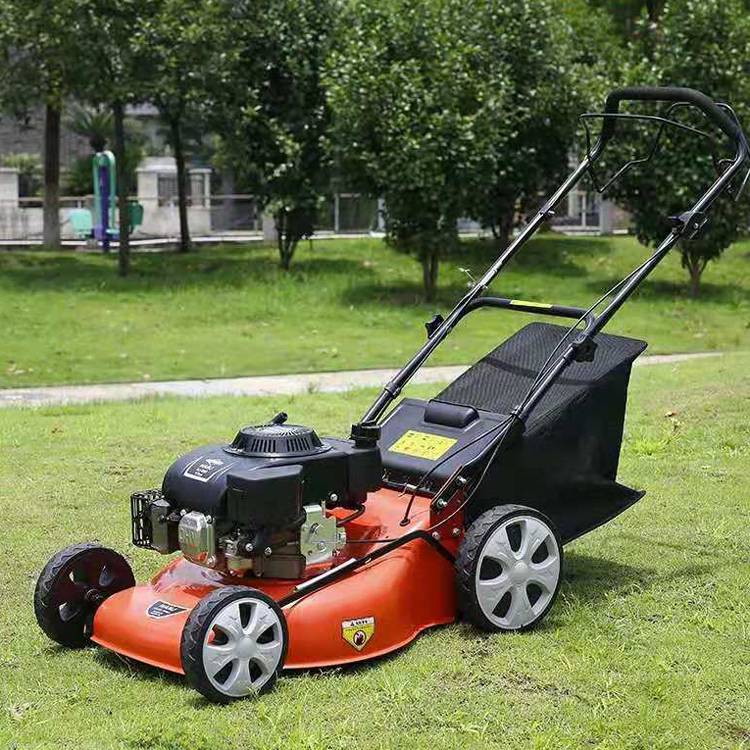 鞍山市20寸精钢大底盘草坪机手动汽油除草机草坪修剪机