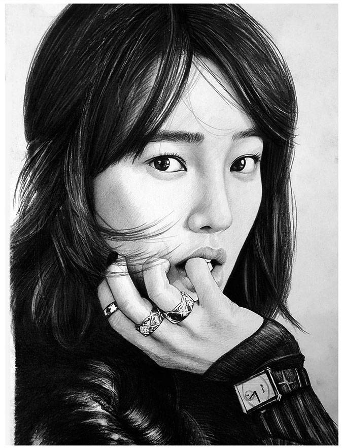 素描画高清电分扫描