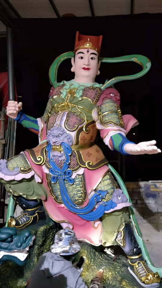 道教四大元帅康元帅神像温元帅树脂塑像彩绘善缘佛像厂