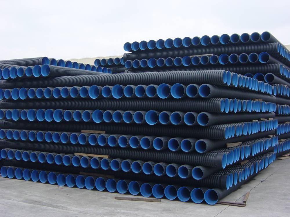 中程塑胶塑料雨水管地下排污hdpe双壁波纹管200800旧老小区改造用