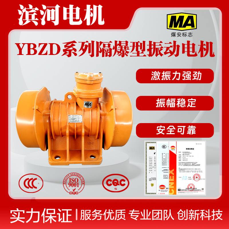 滨河隔爆型YBZD-40-2振动电机二极380V 660V可定制