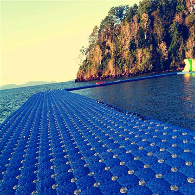 抗压塑料浮桶抗浪海上浮桥浮筒码头水上平台钓鱼平台浮箱浮台