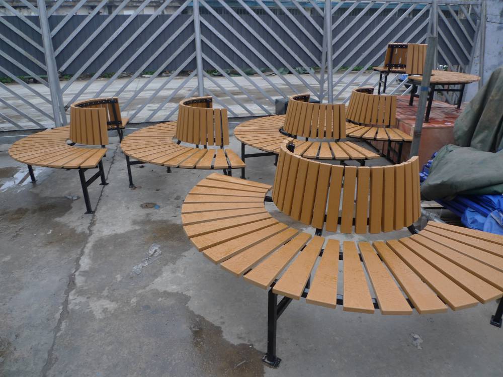 天鑫园林户外圆形树池坐凳塑木圆形树池坐凳景区圆形树池坐凳