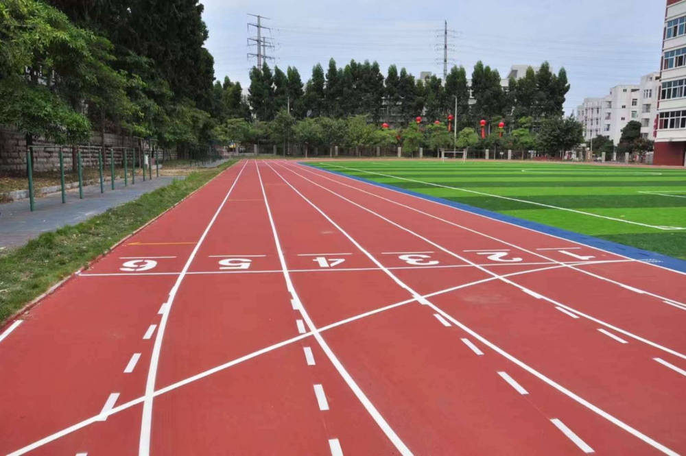 500米学校塑胶跑道划线施工工程免费报价
