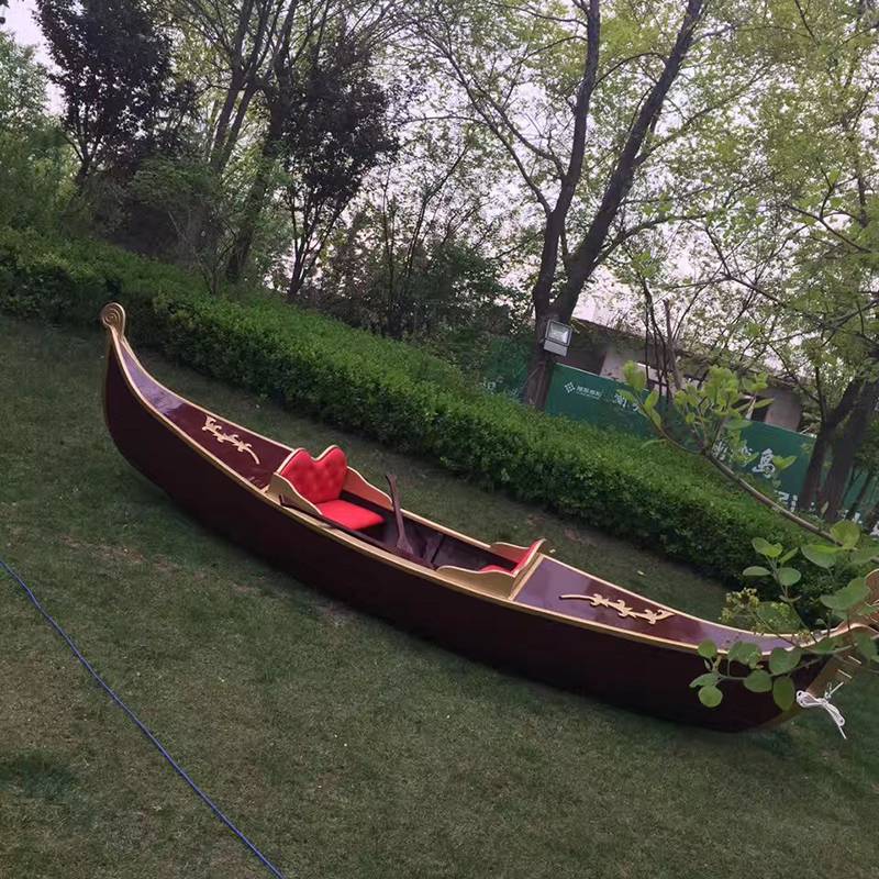 3米景观花船贡多拉装饰船定制景观装饰摄影船