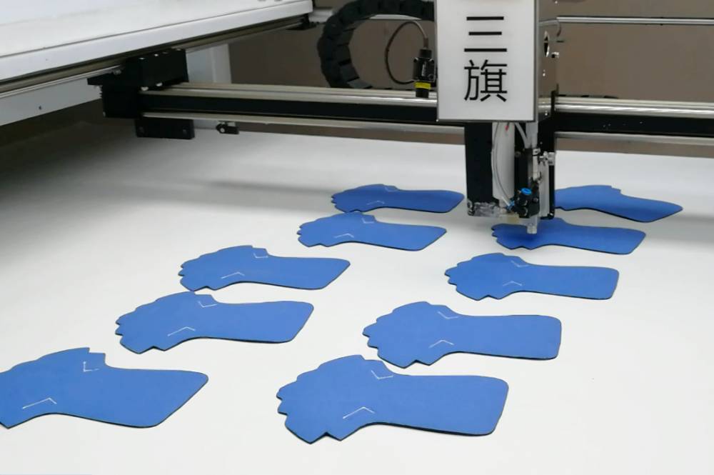 三旗视觉自动划线机高温油墨鞋面划线标记