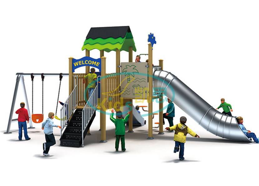 户外非标游乐设备儿童乐园景区公园不锈钢滑梯秋千健身器材