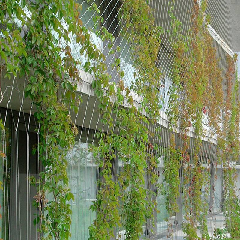 抗拉力大耐腐耐锈装饰聚隆钢丝阳台植物攀爬网可定制