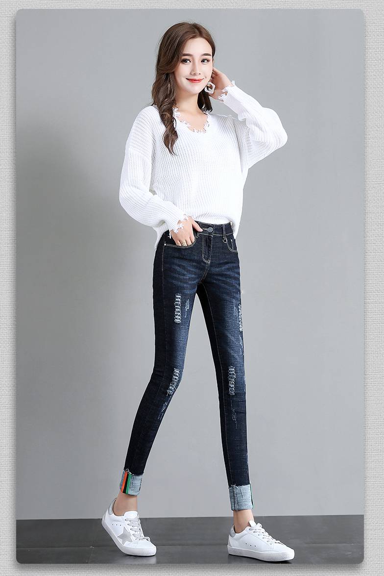 去批发市场拿衣服技巧牛仔裤女宽松阔腿弹力修身显瘦百搭小脚地摊服装