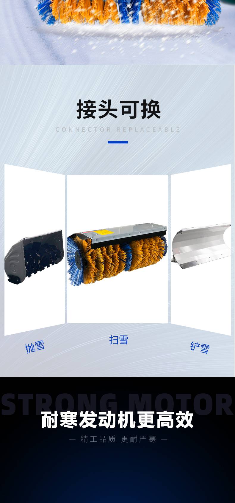 小型扫雪机使用图解图片