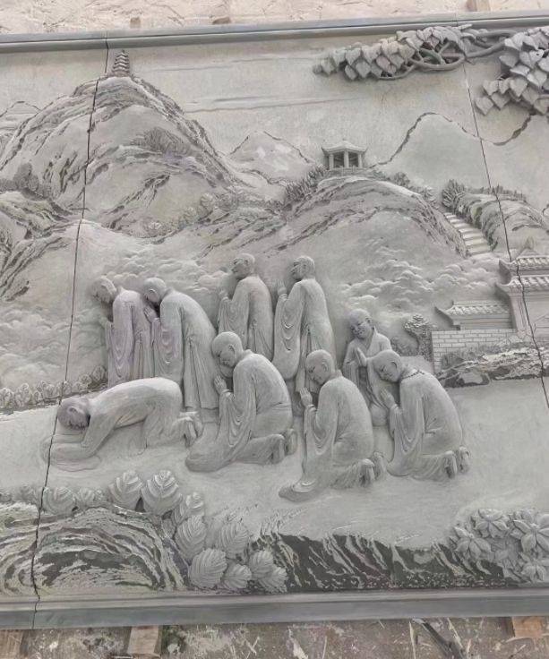 深圳罗湖古建手绘墙体彩绘围墙涂鸦文化墙外墙浮雕壁画墙绘