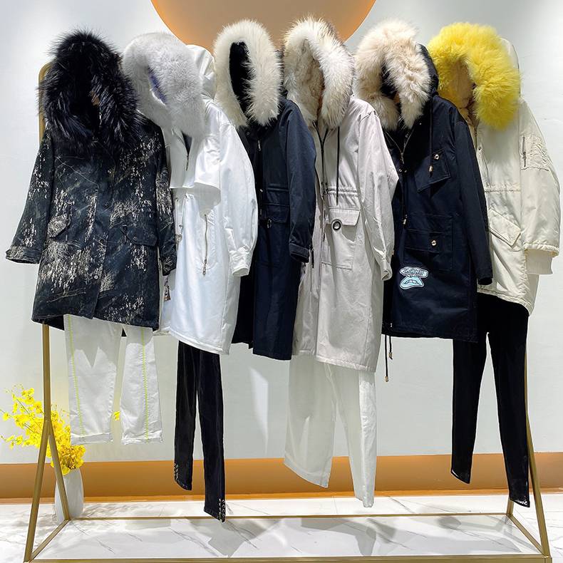 单行道女装品牌折扣羽绒服拿货休闲直播库存尾货便宜服装批发安徽池州