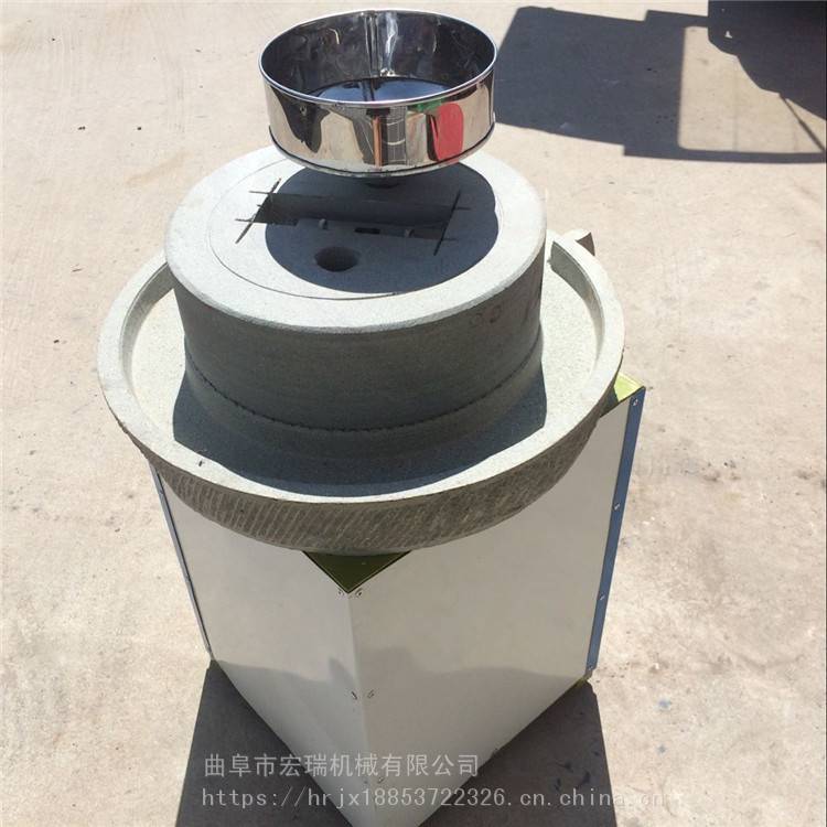 宣城花生酱芝麻酱石磨机 大豆石磨专用磨浆机 豆浆石磨