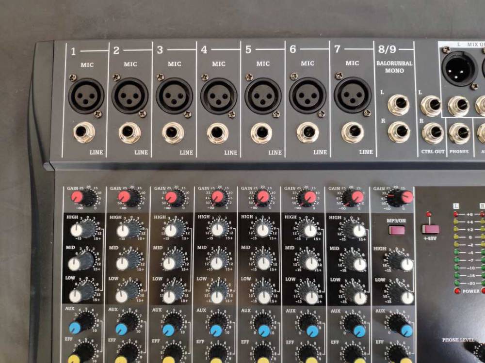 声艺8路调音台小型舞台演出家用带蓝牙usb数字效果