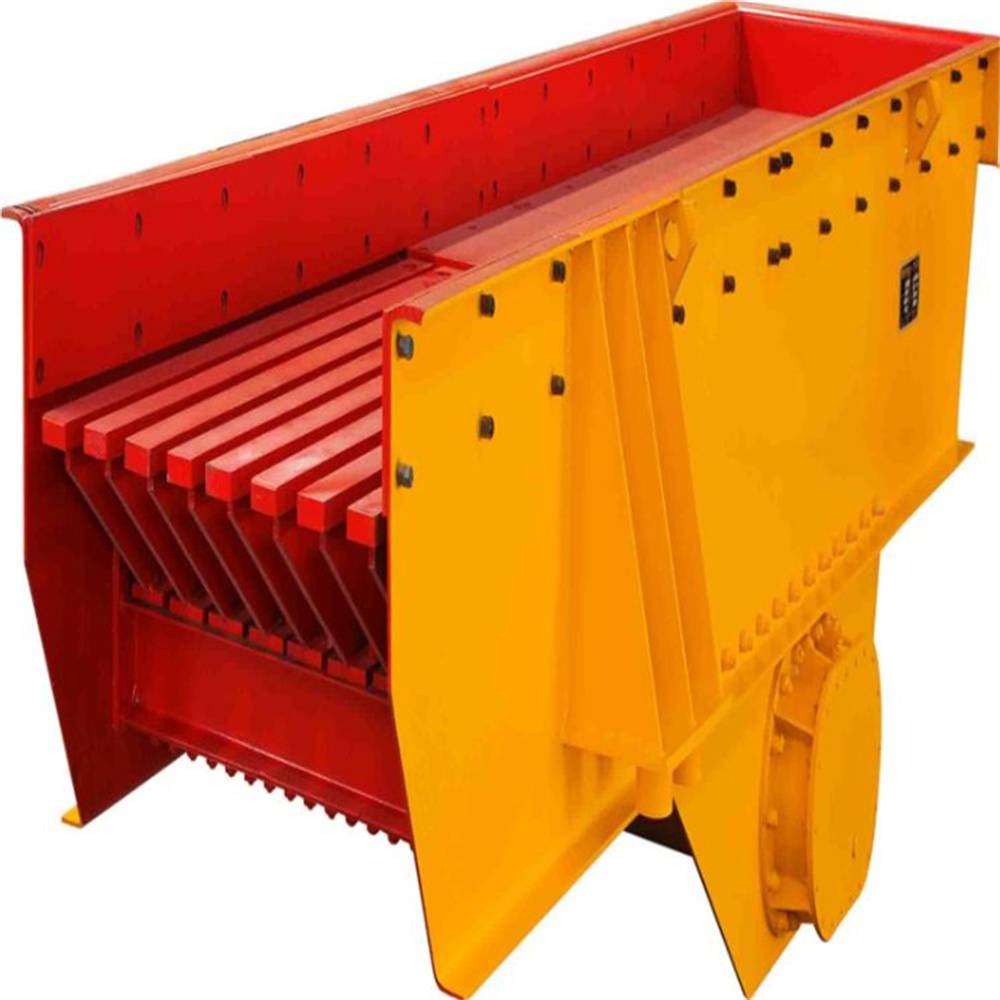 石料生产喂料机 电磁振动给料机 矿山石料生产线大型给料输送机鼎泉