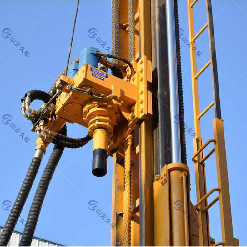 供应久钻大型打井设备fy350岩石水井钻机履带气动钻井机