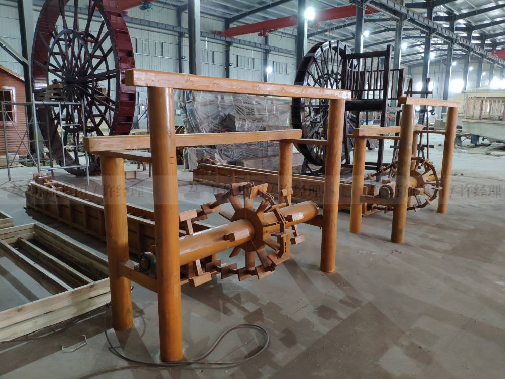 小型水车木头水车小水车