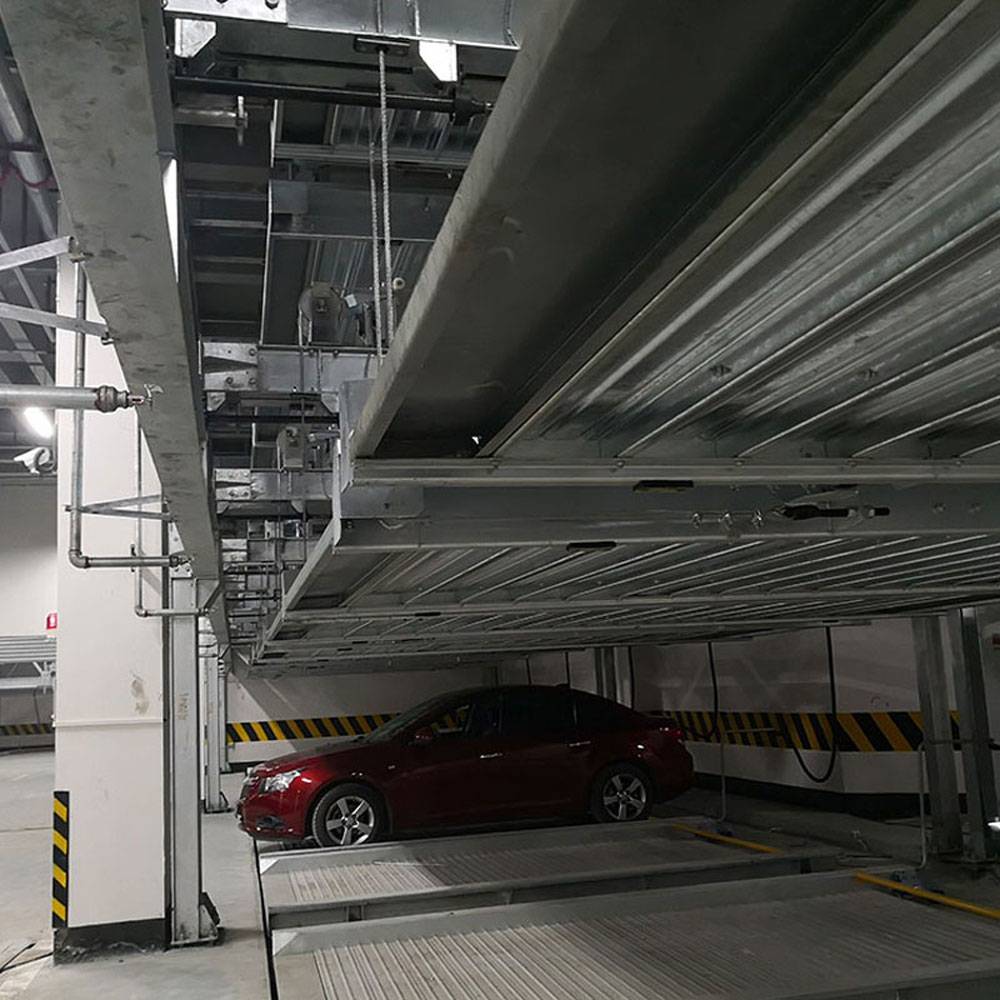 周至机械车库租赁pcx立体车库安装垂直循环式停车设备生产莱贝两层