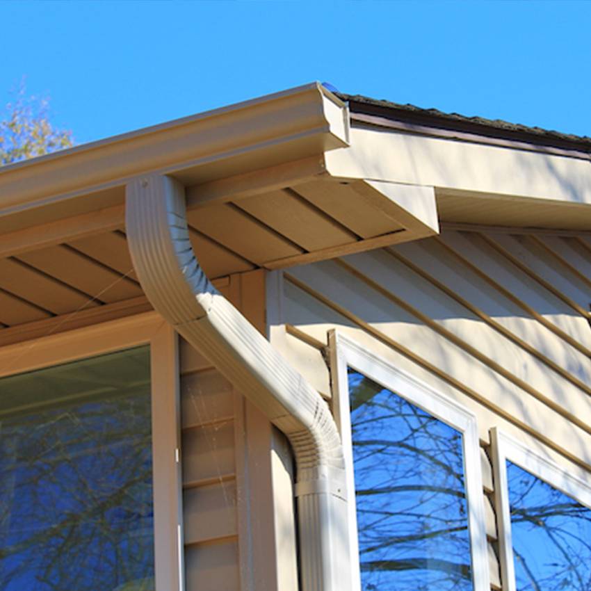 云南德宏金属檐沟滴水槽铝合金檐沟pvc檐槽落水管款式多样