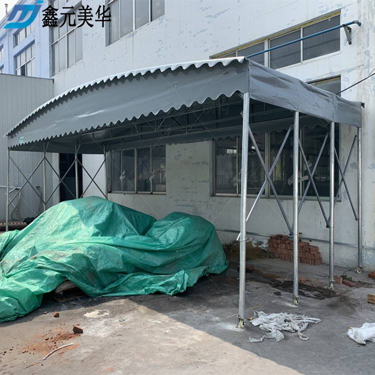 新鄉停車雨棚推拉大跨度移動式電動蓬方便簡易