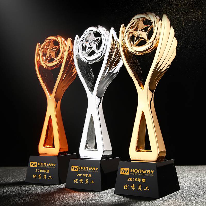 中国平安人寿保险年度风云人物晚会颁奖纪念奖杯定制