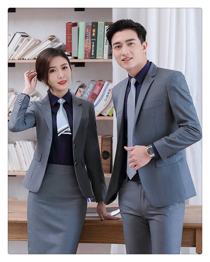 定做团体职业装西服定制ol装外套时尚男女商务宝蓝色西装工服