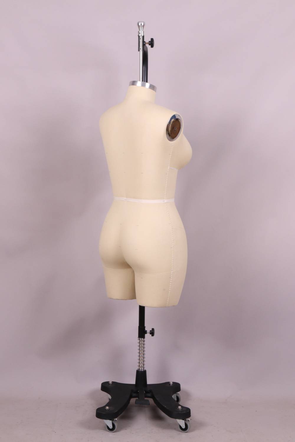 俊美人台欧美标准内衣文胸泳装吊式立裁半身包布插针纸样制版模特