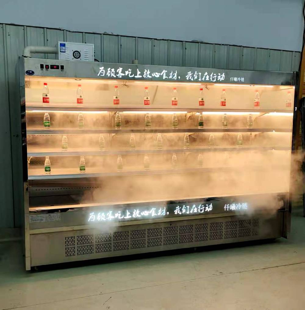 生鲜店蔬菜喷雾保鲜柜定制冷风柜冷藏柜超市冰柜