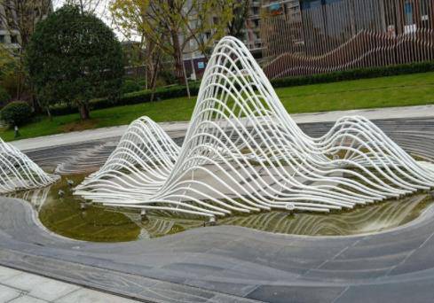 大型镂空云朵雕塑云南大理铜雕浮雕玻璃钢雕塑四川成都房地产标识标牌