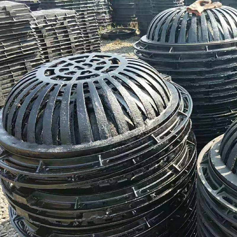 溢流井盖450750溢流井篦子d700800球墨铸铁溢流井盖配带截污框